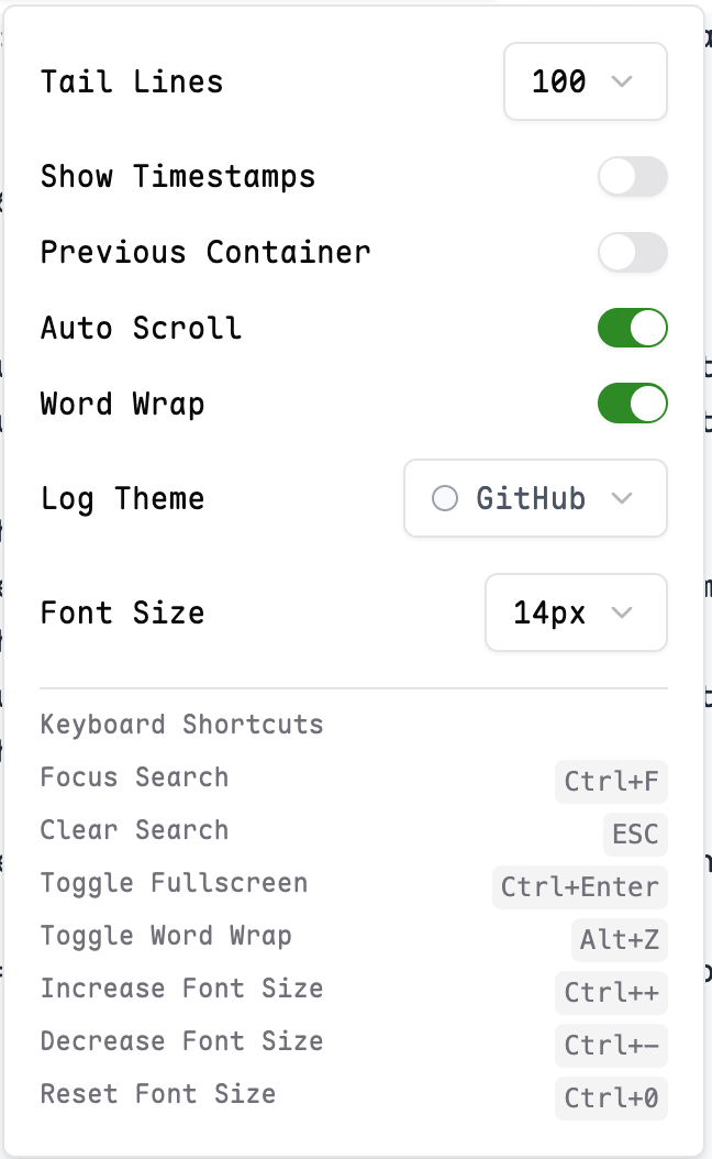 Log Features