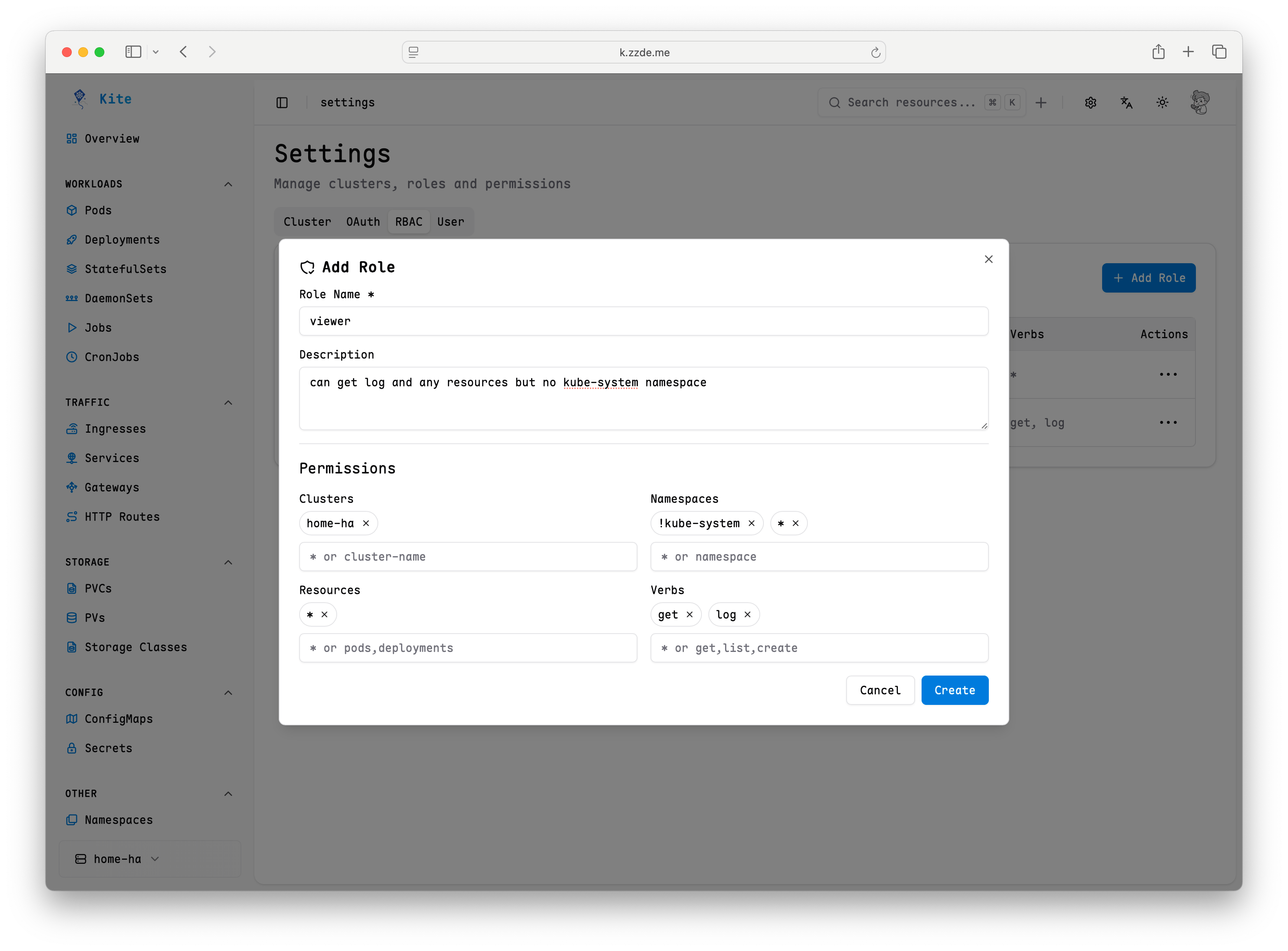 RBAC Settings
